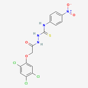 N-(4-nitrophenyl)-2-[(2,4,5-trichlorophenoxy)acetyl]hydrazinecarbothioamide