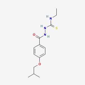 N-ethyl-2-(4-isobutoxybenzoyl)hydrazinecarbothioamide