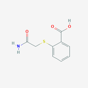 molecular formula C9H9NO3S B427565 2-[(2-Amino-2-oxoethyl)thio]benzoic acid CAS No. 197236-53-6