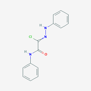 molecular formula C14H12ClN3O B427566 2-anilino-2-oxo-N-phenylethanehydrazonoyl chloride CAS No. 33101-93-8