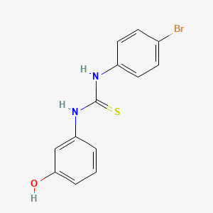 molecular formula C13H11BrN2OS B4275735 1-(4-Bromophenyl)-3-(3-hydroxyphenyl)thiourea 