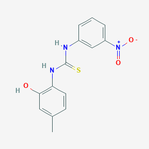 molecular formula C14H13N3O3S B4275742 N-(2-hydroxy-4-methylphenyl)-N'-(3-nitrophenyl)thiourea 