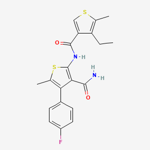 2-{[(4-ethyl-5-methyl-3-thienyl)carbonyl]amino}-4-(4-fluorophenyl)-5-methyl-3-thiophenecarboxamide