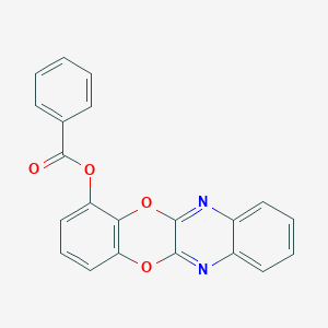 molecular formula C21H12N2O4 B427582 [1,4]Benzodioxino[2,3-b]quinoxalin-1-yl benzoate 