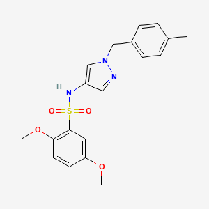 2,5-dimethoxy-N-[1-(4-methylbenzyl)-1H-pyrazol-4-yl]benzenesulfonamide