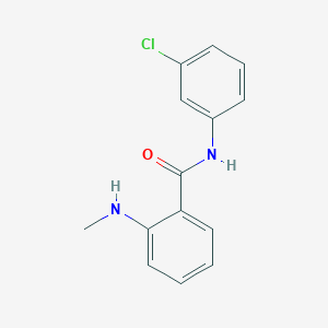 molecular formula C14H13ClN2O B427588 N-(3-chlorophenyl)-2-(methylamino)benzamide 
