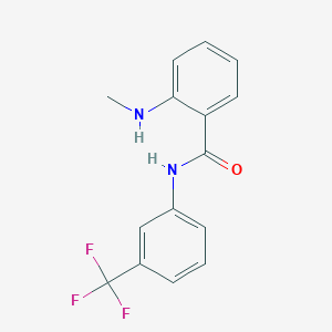 molecular formula C15H13F3N2O B427589 2-(methylamino)-N-[3-(trifluoromethyl)phenyl]benzamide 
