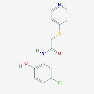 N-(5-chloro-2-hydroxyphenyl)-2-(4-pyridinylsulfanyl)acetamide