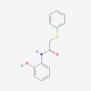 molecular formula C14H13NO2S B427596 N-(2-hydroxyphenyl)-2-(phenylsulfanyl)acetamide CAS No. 106477-59-2