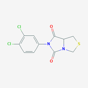 molecular formula C11H8Cl2N2O2S B427598 6-(3,4-dichlorophenyl)-1H-imidazo[1,5-c][1,3]thiazole-5,7(6H,7aH)-dione 