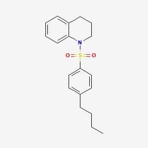 molecular formula C19H23NO2S B4275984 1-[(4-butylphenyl)sulfonyl]-1,2,3,4-tetrahydroquinoline 