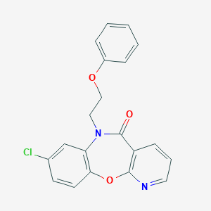 molecular formula C20H15ClN2O3 B427601 8-chloro-6-(2-phenoxyethyl)pyrido[2,3-b][1,5]benzoxazepin-5(6H)-one 