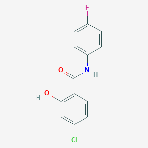 molecular formula C13H9ClFNO2 B427602 4-chloro-N-(4-fluorophenyl)-2-hydroxybenzamide 