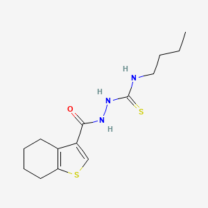 N-butyl-2-(4,5,6,7-tetrahydro-1-benzothien-3-ylcarbonyl)hydrazinecarbothioamide