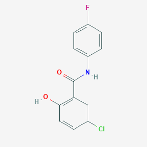 molecular formula C13H9ClFNO2 B427605 5-chloro-N-(4-fluorophenyl)-2-hydroxybenzamide CAS No. 343-60-2