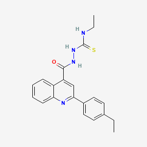 N-ethyl-2-{[2-(4-ethylphenyl)-4-quinolinyl]carbonyl}hydrazinecarbothioamide