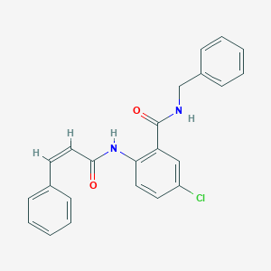 molecular formula C23H19ClN2O2 B427606 N-benzyl-5-chloro-2-(cinnamoylamino)benzamide 