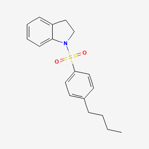 molecular formula C18H21NO2S B4276065 1-[(4-butylphenyl)sulfonyl]indoline 