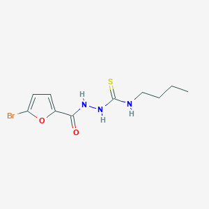 molecular formula C10H14BrN3O2S B4276097 2-(5-bromo-2-furoyl)-N-butylhydrazinecarbothioamide 