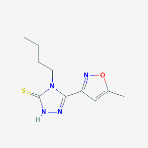 4-butyl-5-(5-methyl-3-isoxazolyl)-4H-1,2,4-triazole-3-thiol