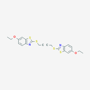 6-Ethoxy-2-({4-[(6-ethoxy-1,3-benzothiazol-2-yl)sulfanyl]-2-butynyl}sulfanyl)-1,3-benzothiazole