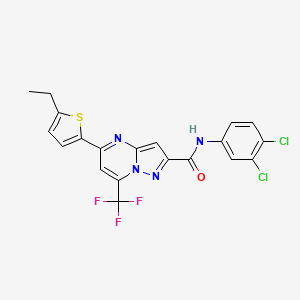 N-(3,4-dichlorophenyl)-5-(5-ethyl-2-thienyl)-7-(trifluoromethyl)pyrazolo[1,5-a]pyrimidine-2-carboxamide