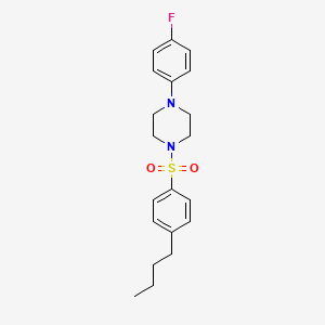 1-(4-BUTYLBENZENESULFONYL)-4-(4-FLUOROPHENYL)PIPERAZINE