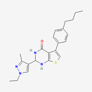 5-(4-butylphenyl)-2-(1-ethyl-3-methyl-1H-pyrazol-4-yl)-2,3-dihydrothieno[2,3-d]pyrimidin-4(1H)-one