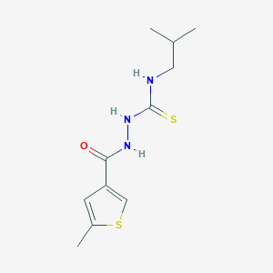 N-isobutyl-2-[(5-methyl-3-thienyl)carbonyl]hydrazinecarbothioamide