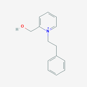 [1-(2-Phenylethyl)pyridin-1-ium-2-yl]methanol