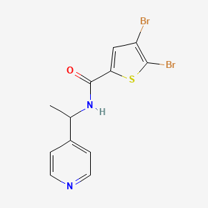 molecular formula C12H10Br2N2OS B4276373 4,5-dibromo-N-[1-(4-pyridinyl)ethyl]-2-thiophenecarboxamide 