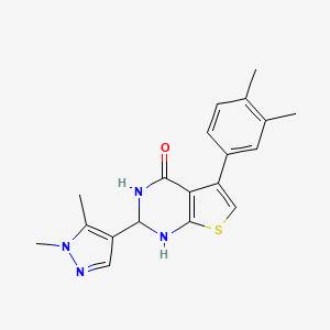 5-(3,4-dimethylphenyl)-2-(1,5-dimethyl-1H-pyrazol-4-yl)-2,3-dihydrothieno[2,3-d]pyrimidin-4(1H)-one