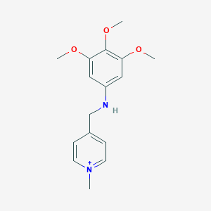 1-Methyl-4-[(3,4,5-trimethoxyanilino)methyl]pyridinium