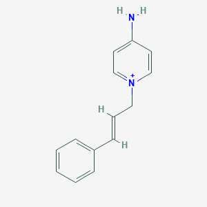 molecular formula C14H15N2+ B427642 4-Amino-1-cinnamylpyridinium 