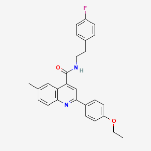 2-(4-ethoxyphenyl)-N-[2-(4-fluorophenyl)ethyl]-6-methylquinoline-4-carboxamide