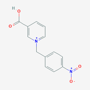 1-[(4-Nitrophenyl)methyl]pyridin-1-ium-3-carboxylic acid