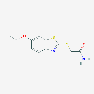 2-(6-Ethoxy-benzothiazol-2-ylsulfanyl)-acetamide