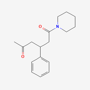 3-Phenyl-1-(piperidin-1-yl)hexane-1,5-dione