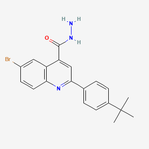 6-Bromo-2-(4-tert-butylphenyl)quinoline-4-carbohydrazide