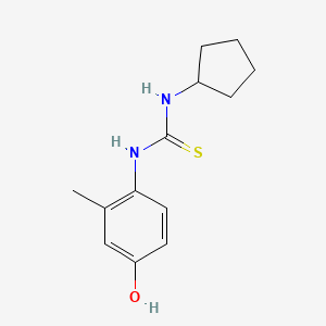 N-cyclopentyl-N'-(4-hydroxy-2-methylphenyl)thiourea