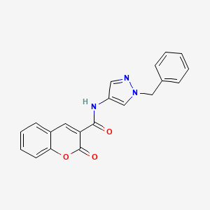 molecular formula C20H15N3O3 B4276557 N-(1-benzyl-1H-pyrazol-4-yl)-2-oxo-2H-chromene-3-carboxamide 