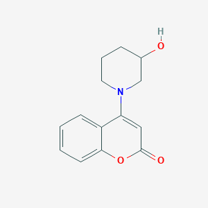 molecular formula C14H15NO3 B427656 4-(3-hydroxy-1-piperidinyl)-2H-chromen-2-one 