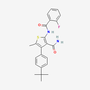 4-[4-(TERT-BUTYL)PHENYL]-2-[(2-FLUOROBENZOYL)AMINO]-5-METHYL-3-THIOPHENECARBOXAMIDE