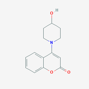 molecular formula C14H15NO3 B427658 4-(4-hydroxy-1-piperidinyl)-2H-chromen-2-one 