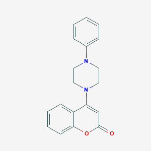 molecular formula C19H18N2O2 B427661 4-(4-phenyl-1-piperazinyl)-2H-chromen-2-one 