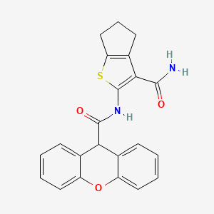 N~9~-[3-(AMINOCARBONYL)-5,6-DIHYDRO-4H-CYCLOPENTA[B]THIOPHEN-2-YL]-9H-XANTHENE-9-CARBOXAMIDE