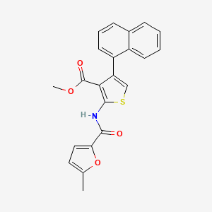 methyl 2-{[(5-methyl-2-furyl)carbonyl]amino}-4-(1-naphthyl)-3-thiophenecarboxylate