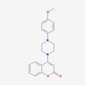 molecular formula C20H20N2O3 B427667 4-[4-(4-methoxyphenyl)-1-piperazinyl]-2H-chromen-2-one 