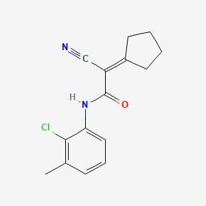 N-(2-chloro-3-methylphenyl)-2-cyano-2-cyclopentylideneacetamide