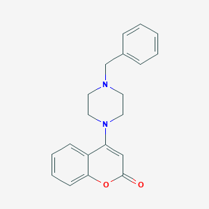 molecular formula C20H20N2O2 B427668 4-(4-benzyl-1-piperazinyl)-2H-chromen-2-one 